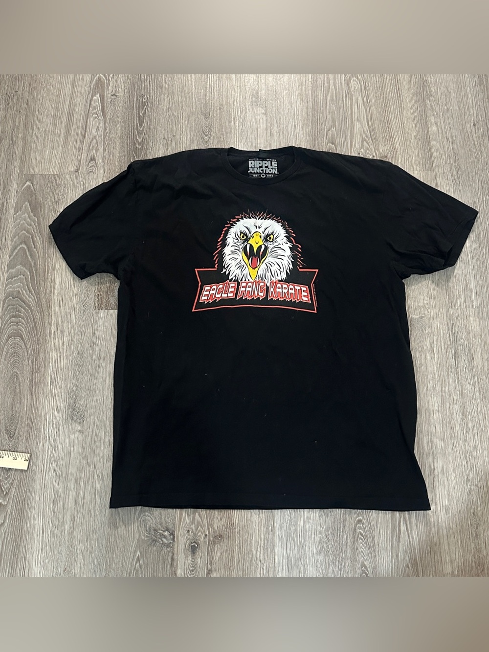 Ripple Junction Men's Black 'Eagle Fang Karate' Graphic T-Shirt Sz 2XL (XXL)